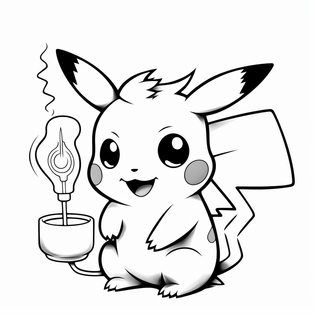 +30 Pikachu Coloring Pages for Free (Printable)